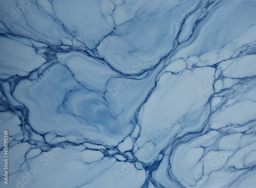 Blue marble background. Blue marble background with streaks and lines. Generative AI © liubovi samoilova