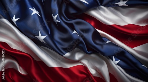 Flag of the United States. USA flag closeup. America flag. 
