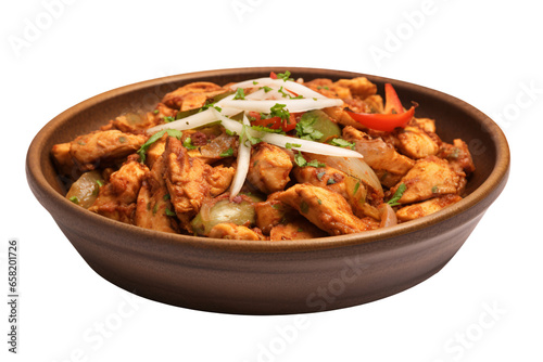 Chicken karahi on a plate