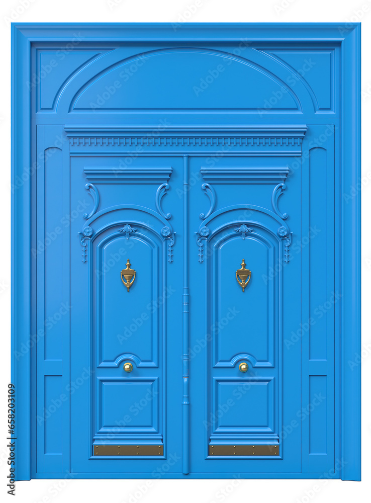 Fototapeta premium Entrance classic doors for the house