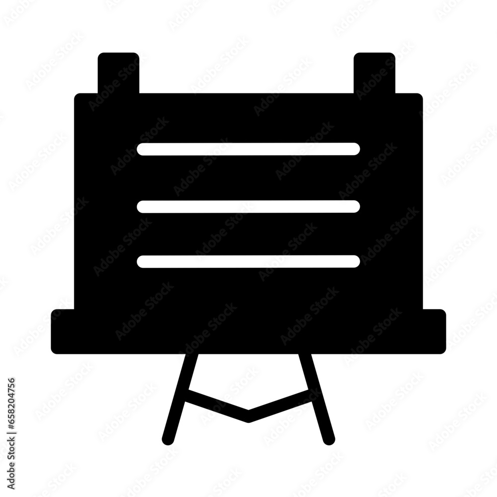 Presentation Report Business Solid Icon Presentation Report Business Solid Icon