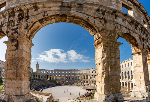 Roman amphitheatre (Arena) in Pula. Croatia. photo
