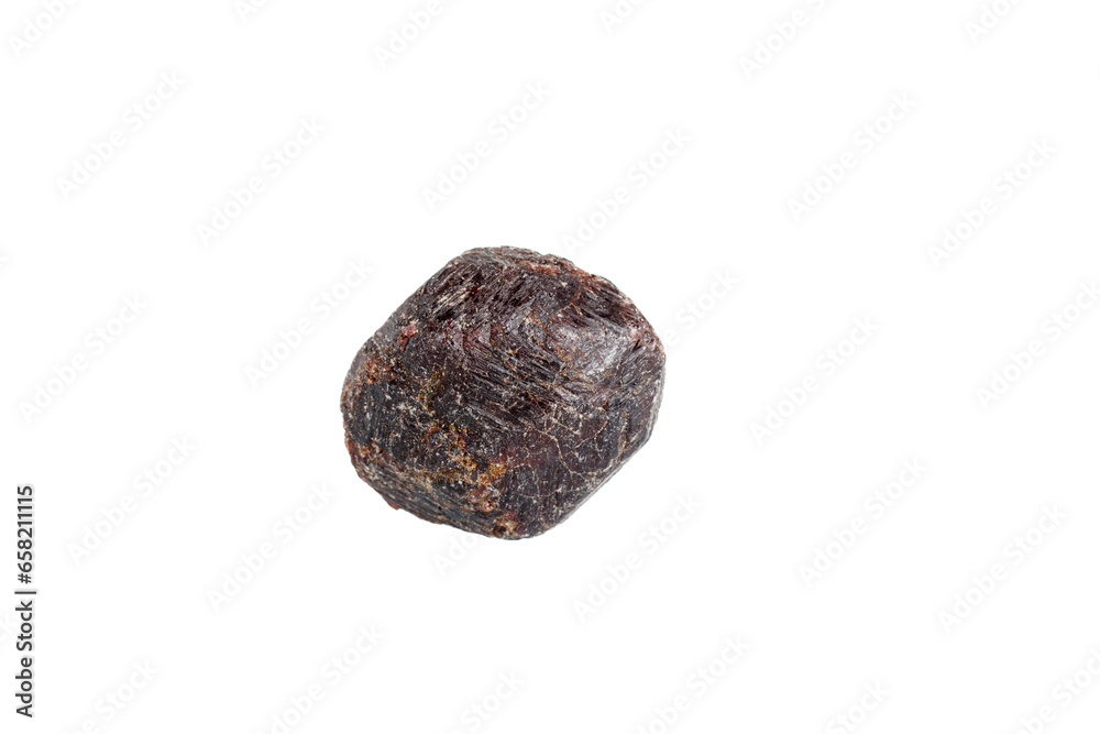 garnet mineral stone macro on white background garnet mineral stone macro on white background