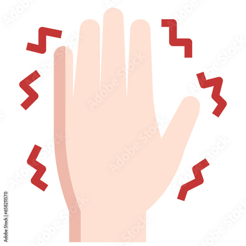 parkinson tremors filled outline icon,linear,outline,graphic,illustration