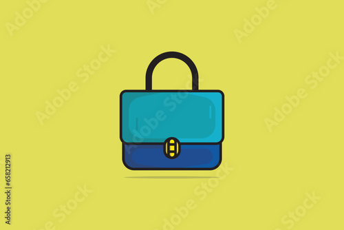 Trendy Handbags or Female accessory fashion bags vector illustration. Beauty fashion objects icon concept. Girls fashion purse vector design.