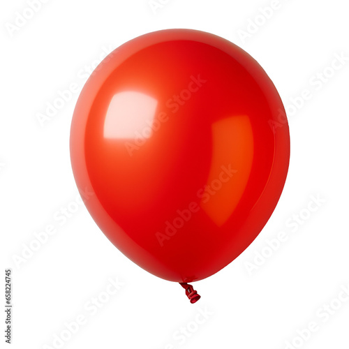 Red Rubber Balloon. Party, Birthday, Celebration. 