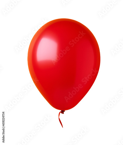 Red Rubber Balloon. Party, Birthday, Celebration. 