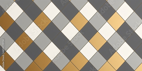 Diamond Elegance: Grey, White, and Gold Infused Wallpaper Texture for a Stylish and Opulent Interior Design photo