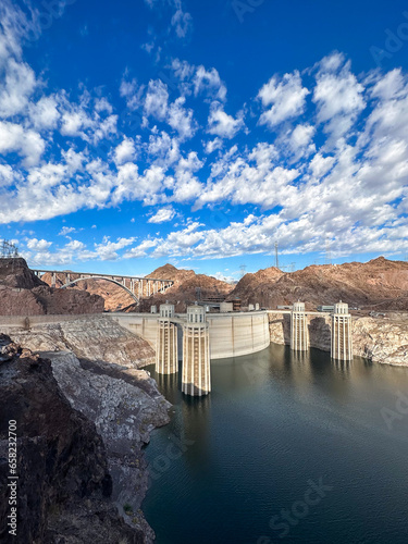 Hoover Dam seen from the Arizona side