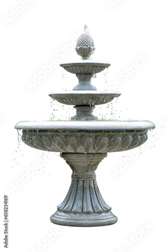  fountain and water over in the garden PNG