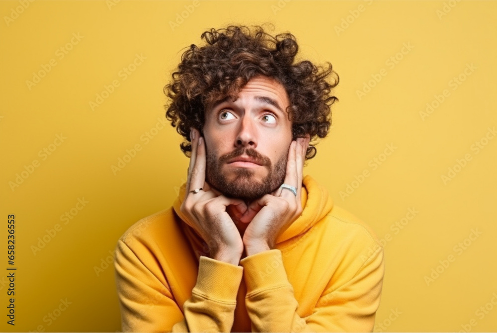 a man is contemplative in the style of pensive poses a man is contemplative in the style of pensive poses