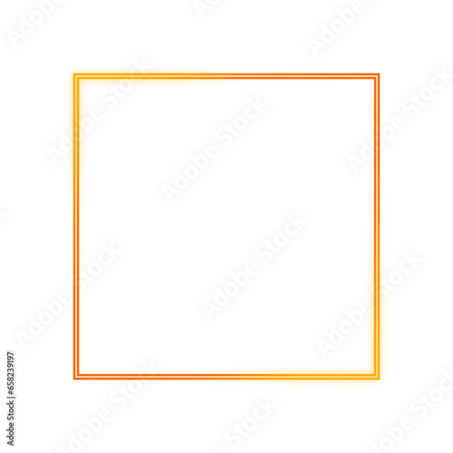 orange line square light