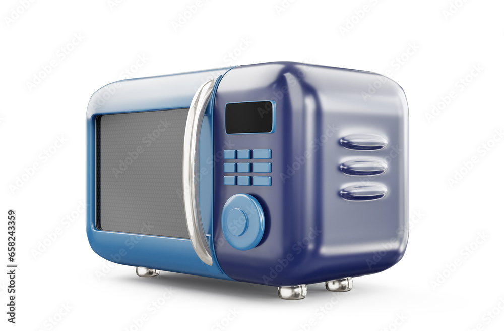 3d render cartoon microwave oven with metal handles isolated on a white background 3d render cartoon microwave oven with metal handles isolated on a white background