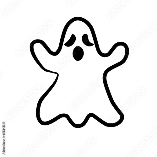 Halloween with cute and spooky characters and stuff