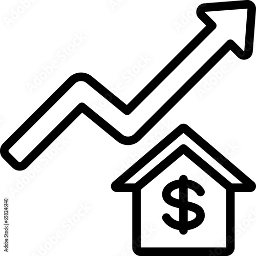 Housing Cost Increase Icon