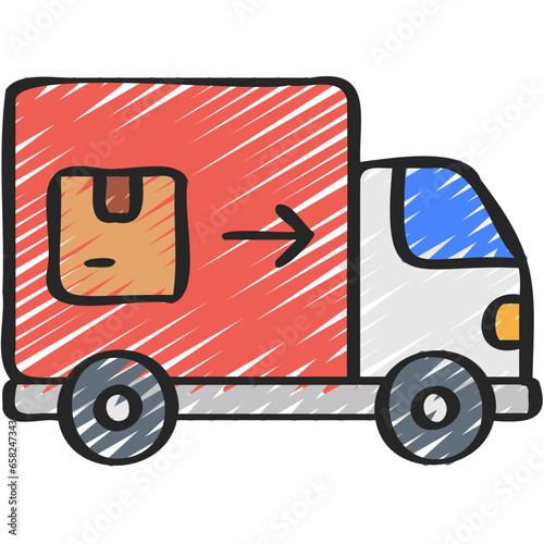 Moving House Truck Icon