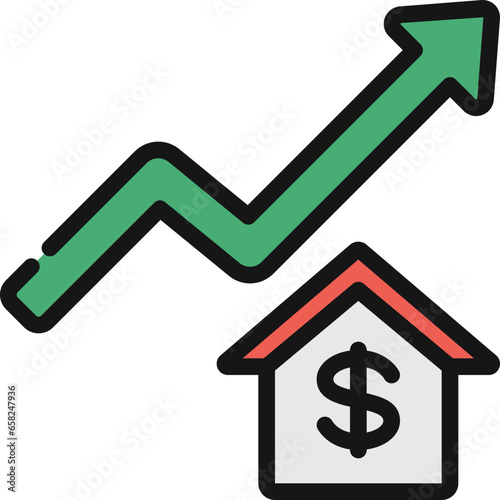 Housing Cost Increase Icon
