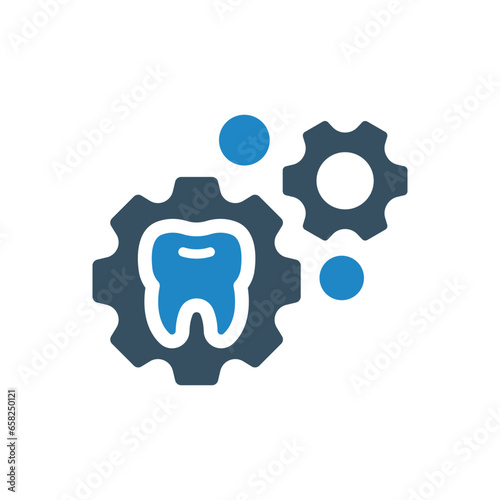 dental setting icon vector illustration