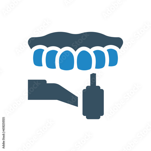 dental drill icon vector illustration