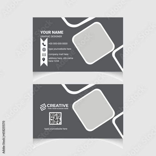 Corporate Business card template design Stationary Item clean and Modern Business card.