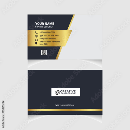 Corporate Business card template design Stationary Item clean and Modern Business card.
