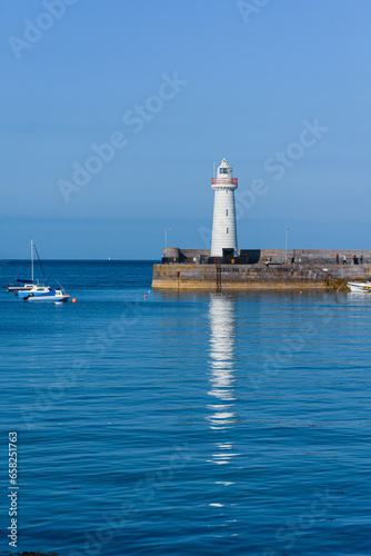 View of the lighthouse of Donaghadee, Northern Ireland,United Kingdom 