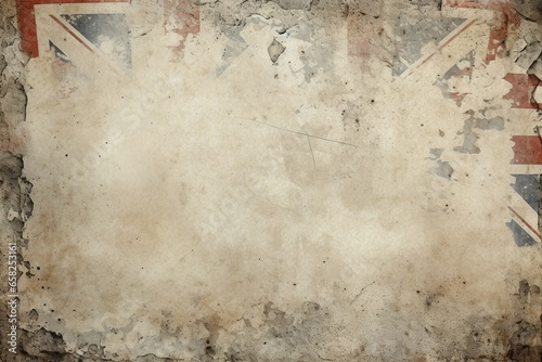 vintage grunge background wallpaper scratches border grit and grain uk flag theme photo