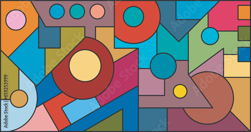 colorful abstract art for decoration