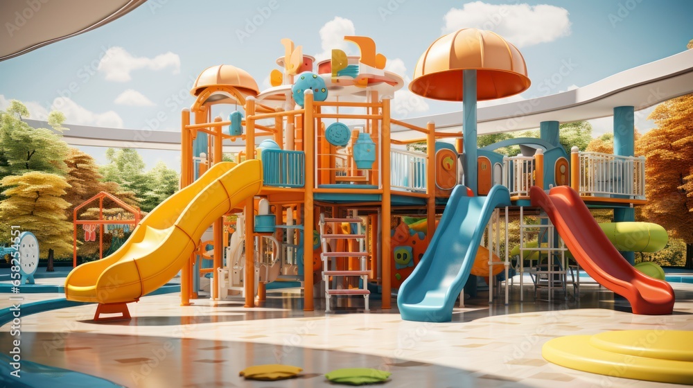 The Evolution of Children's Play Areas. Generative AI