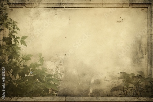 Vintage Background Wallpaper with Grit and Grain Effects and Decorative Border
