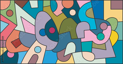 colorful abstract art for decoration