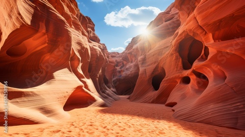 Gateway to Geology - Stepping into the Upper Antelope's Enigmatic Expanse. Generative AI