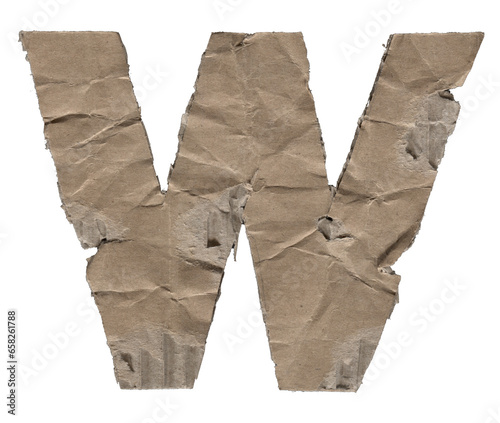 Damaged Cardboard PNG Alphabet photo