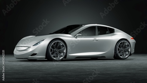 3D rendering of a brand-less generic concept car © Andrus Ciprian