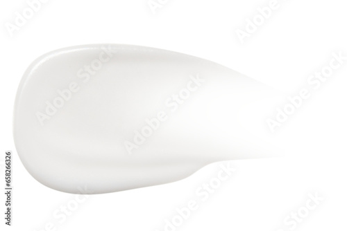 A smear of cream on a blank background. PNG
