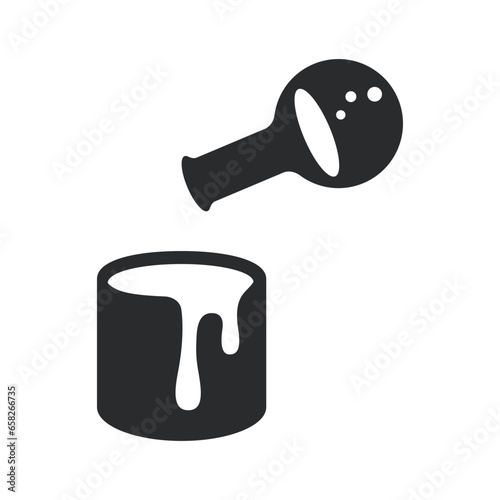 Colorant vector icon. Sulfate illustration symbol. Additive logo.