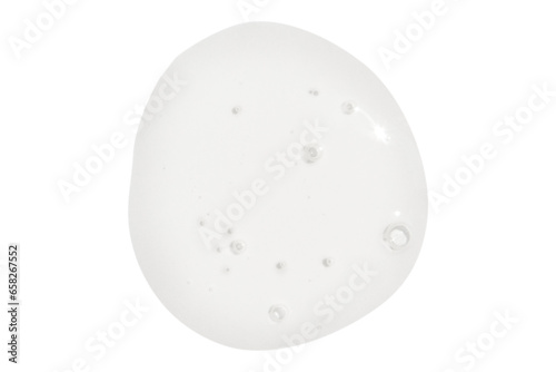 Smear, drop, clear gel, serum clear on blank background. PNG