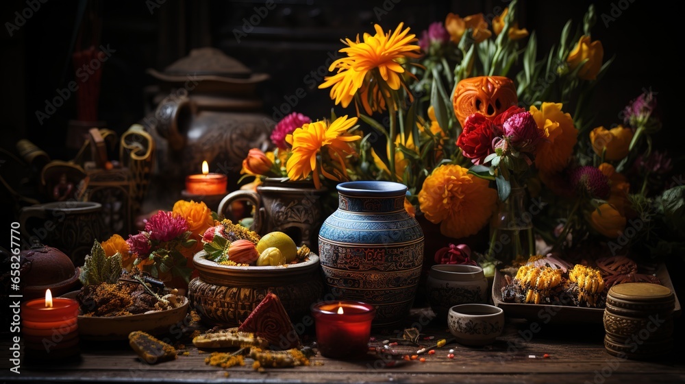 Fototapeta premium Day of the Dead, remembering the departed