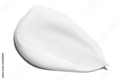 A smear of cream on a blank background. PNG
