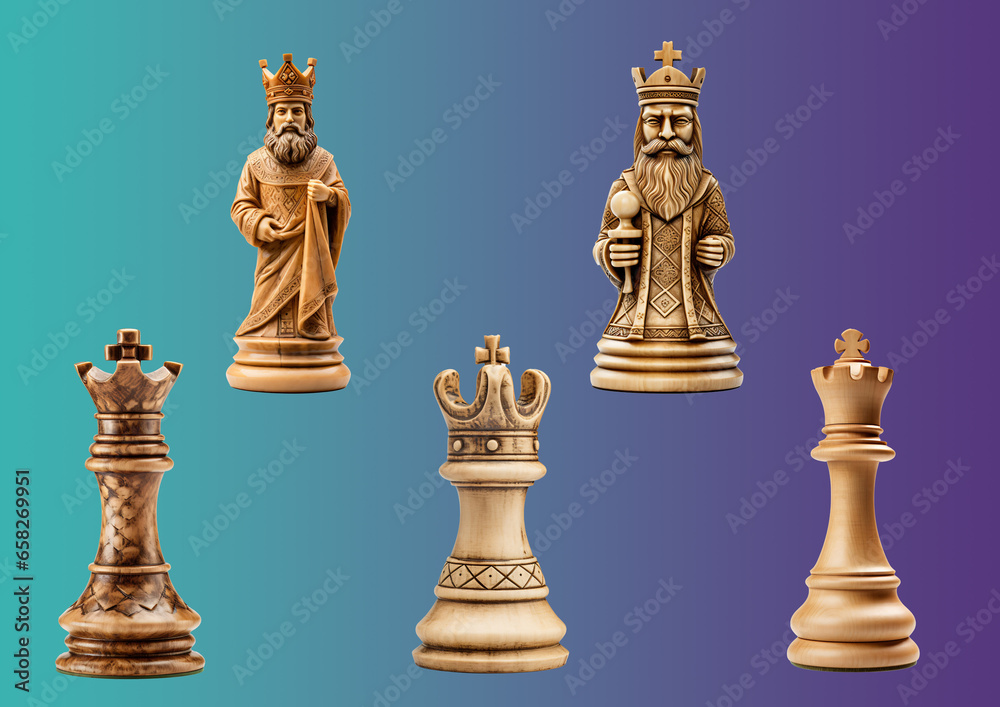 different variants of a king of a chess game different variants of a king of a chess game