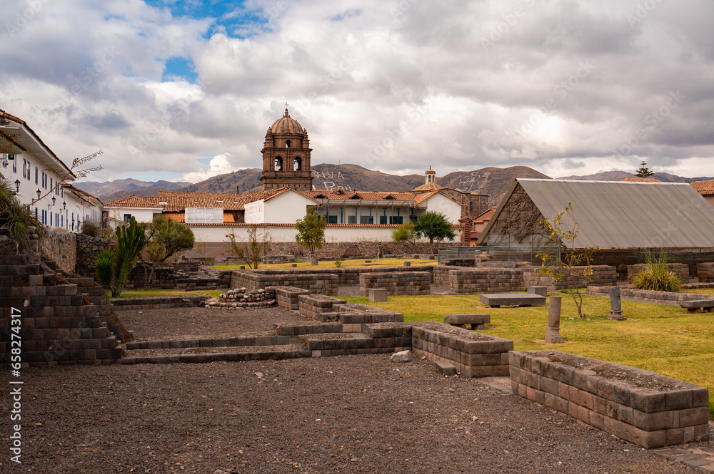 Scenic view in the city of Cusco, Peru.