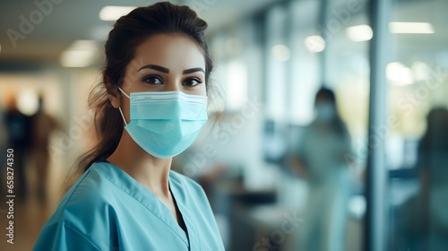 Healthcare Professional Smiles While Serving at the Hospital