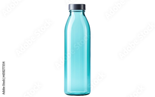Sustainable Drink Bottle Flask Reducing Single use Plastic Waste Isolated on a Transparent Background PNG.