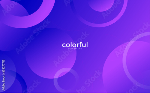 Abstract background with circles, Purple banner
