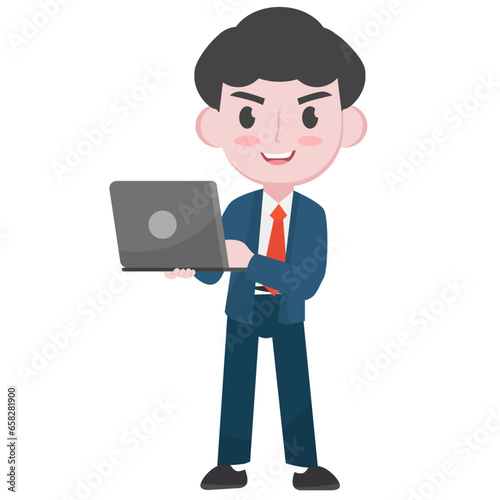 businessman in office