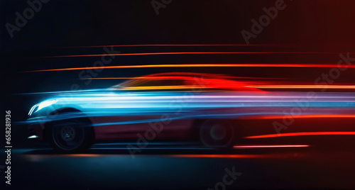 Cars driving in the darkness © birdmanphoto