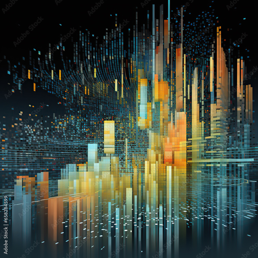Technological background for design on the topic of artificial intelligence, neural networks, big data. System engineering. Binary code. Programming. Data science. Generative AI Technological background for design on the topic of artificial intelligence, neural networks, big data. System engineering. Binary code. Programming. Data science. Generative AI