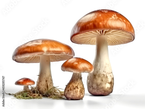 Mushroom isolated on white background.