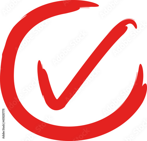 Red Check Mark Symbol 