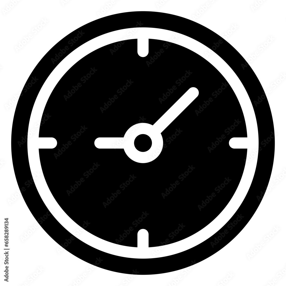 Clock flat icon vector illustration Clock flat icon vector illustration